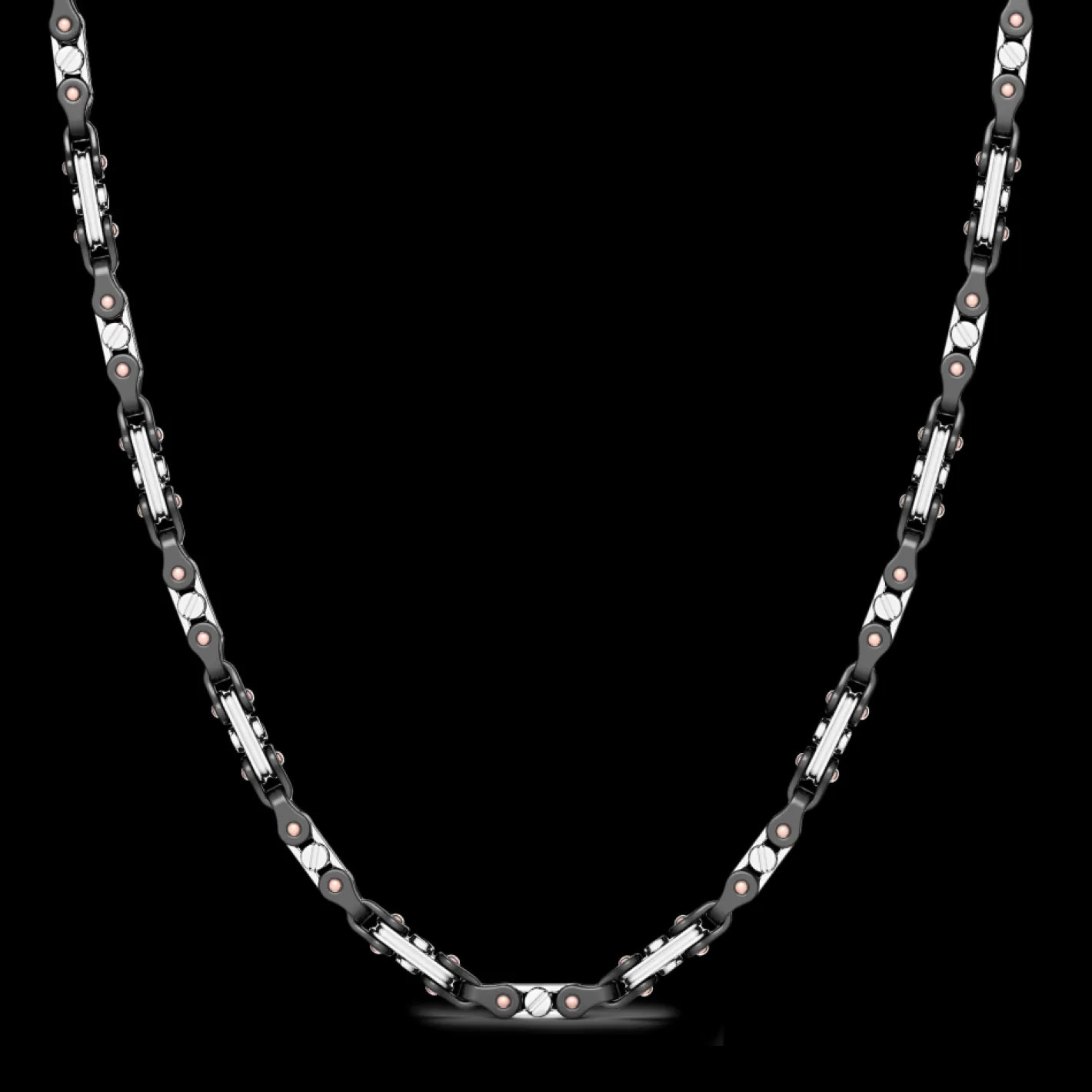 Zancan Gioielli Necklaces>Zancan 18K Gold And Black Ceramic Necklace.
