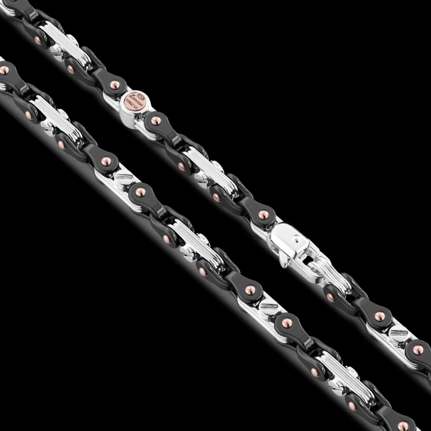 Zancan Gioielli Necklaces>Zancan 18K Gold And Black Ceramic Necklace.