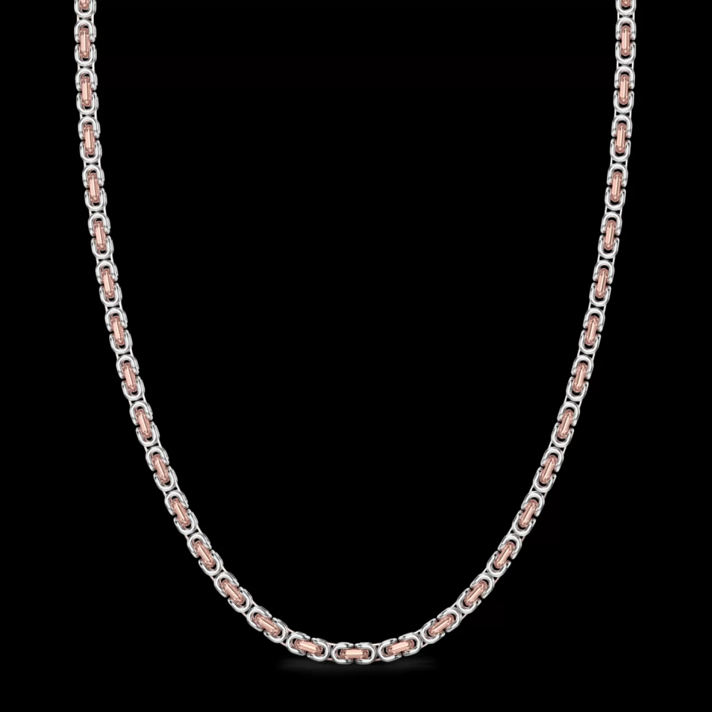 Zancan Gioielli Necklaces>Zancan 18K Rose Gold And Silver Necklace.