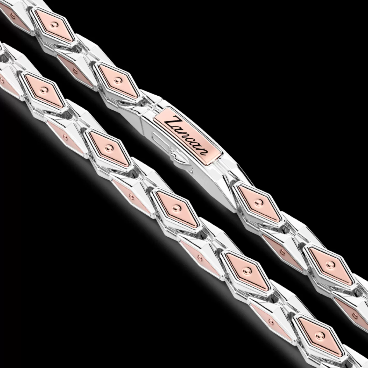 Zancan Gioielli Necklaces>Zancan 18K Rose Gold And Silver Necklace.