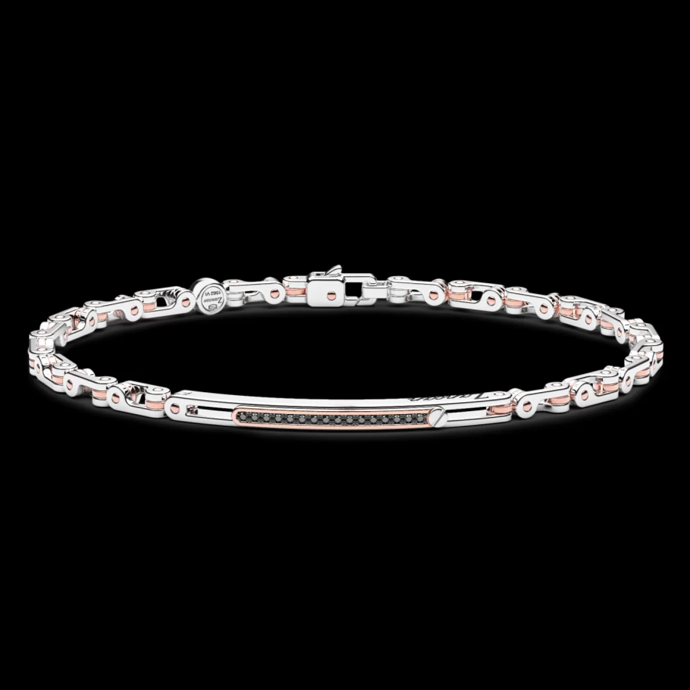 Zancan Gioielli Bracelets>Zancan Bracelet In 18Kt Gold With Black Diamonds.