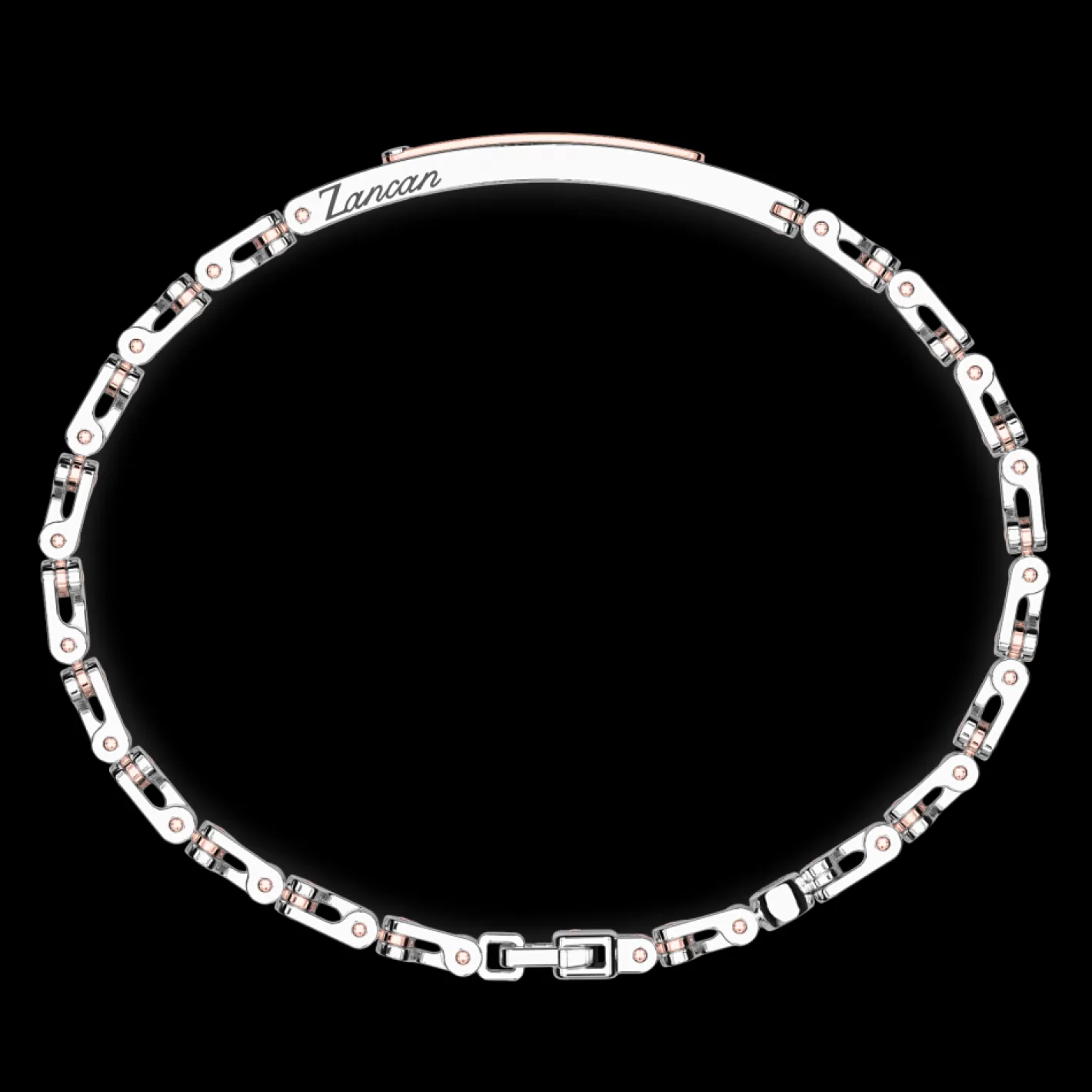Zancan Gioielli Bracelets>Zancan Bracelet In 18Kt Gold With Black Diamonds.
