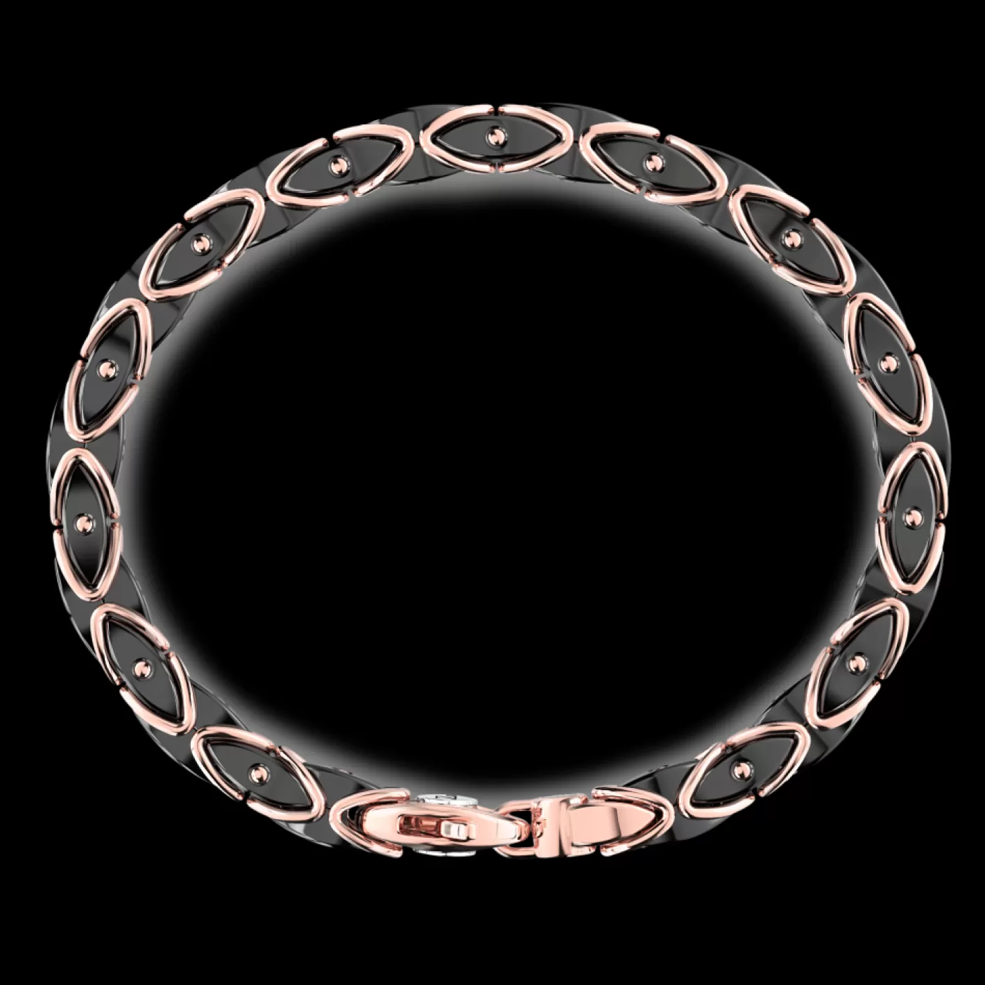 Zancan Gioielli Bracelets>Zancan Bracelet In K Gold And Black Ceramic.