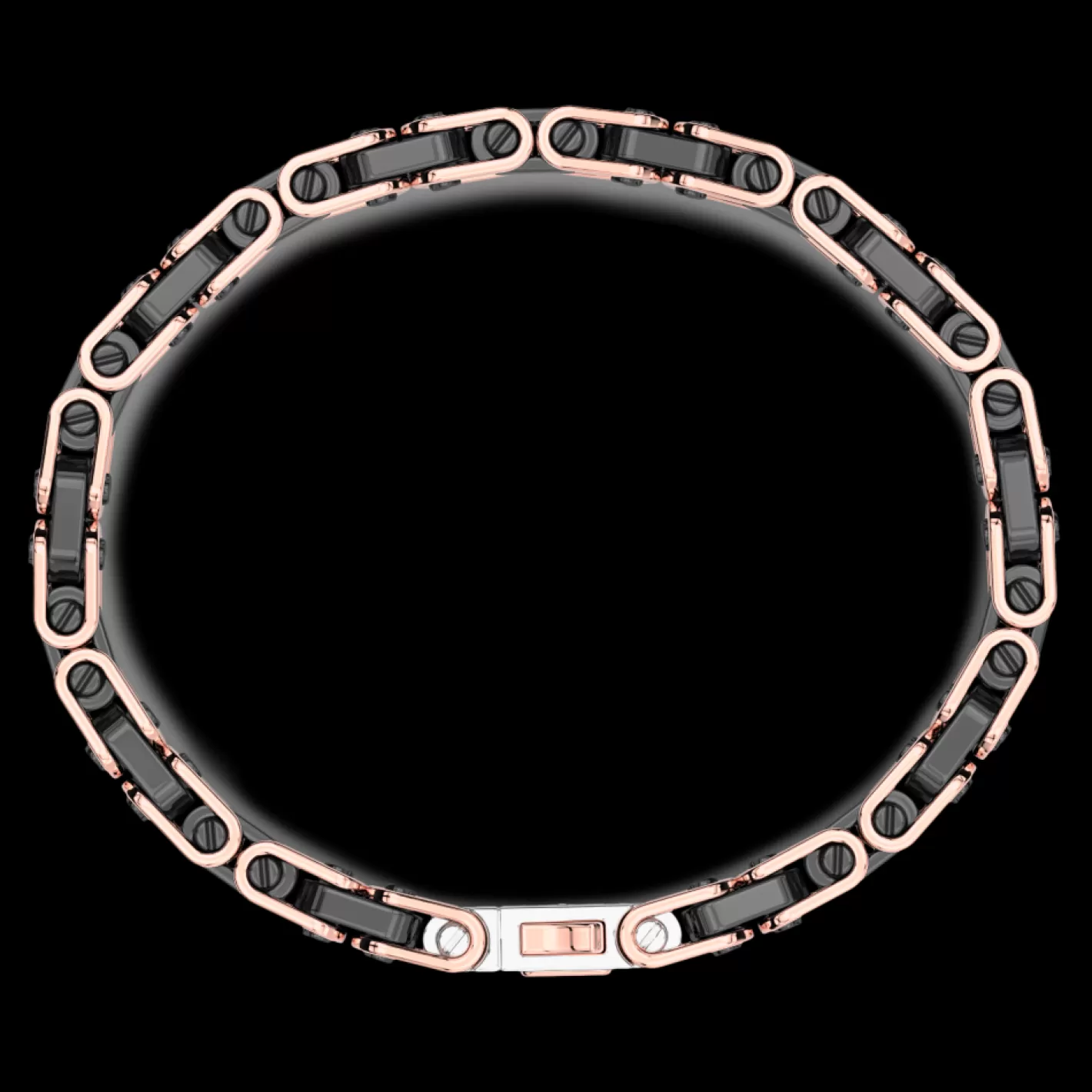 Zancan Gioielli Bracelets>Zancan Bracelet In Kt Gold And Black Ceramic.