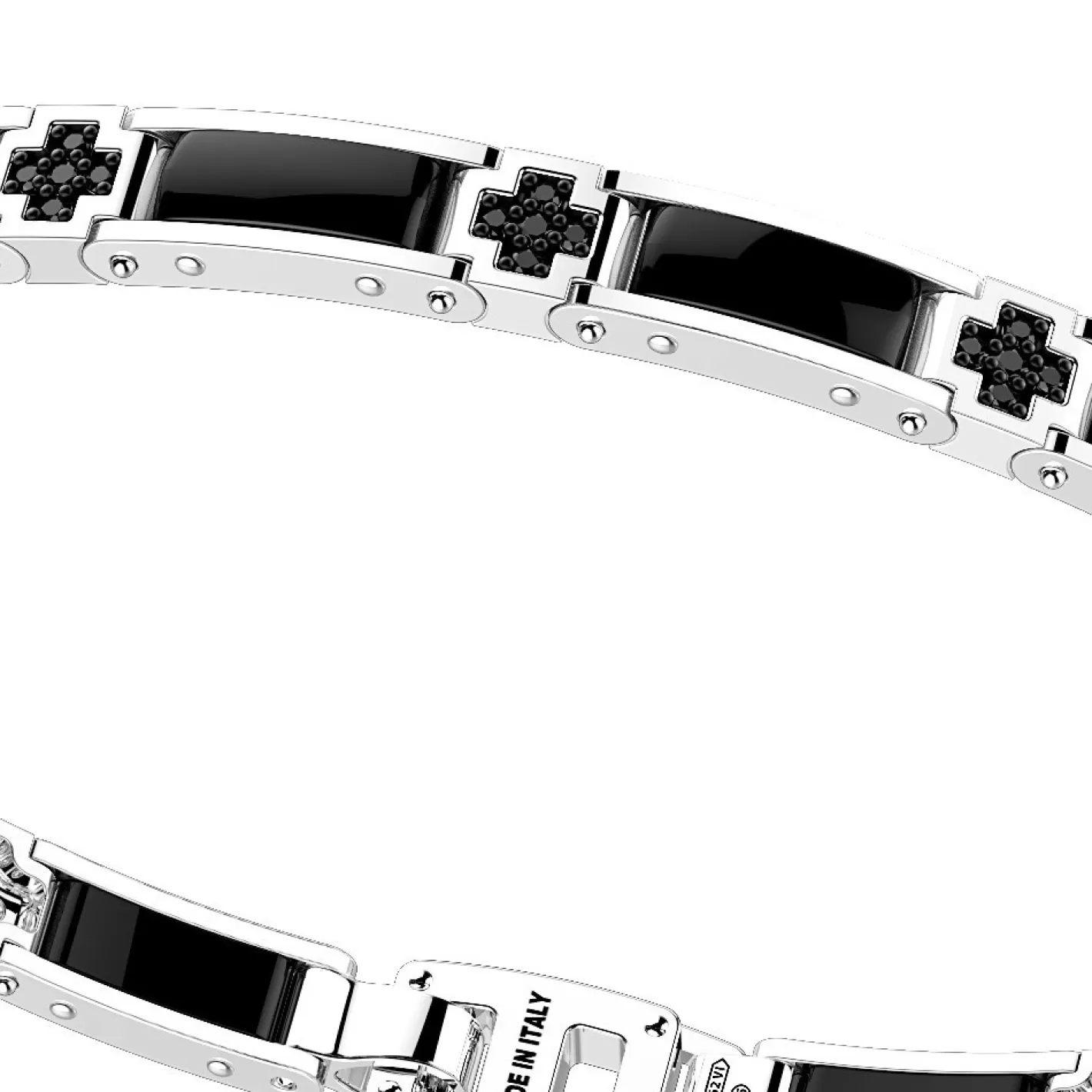 Zancan Gioielli Bracelets>Zancan Bracelet Made From Silver And Ceramic With Stones.
