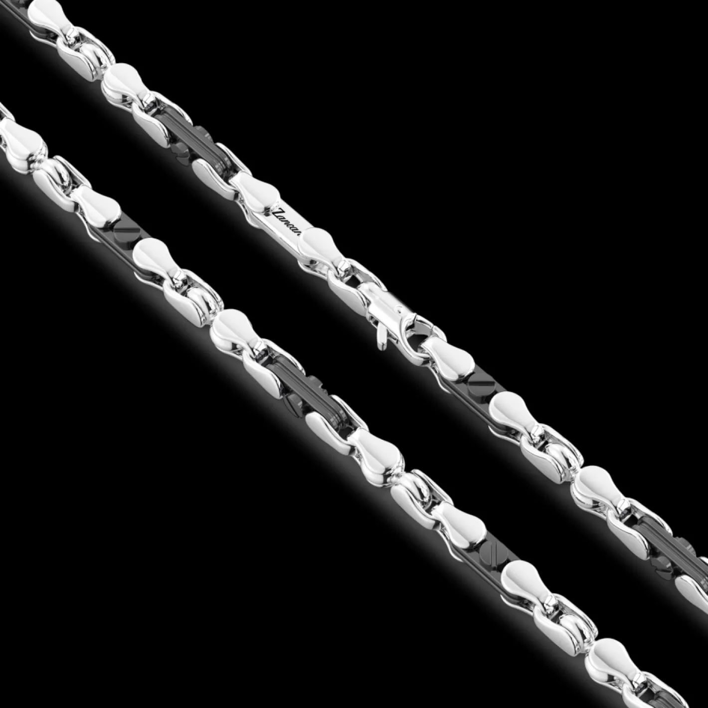 Zancan Gioielli Necklaces>Zancan Chain Necklace In Silver And Ceramic.