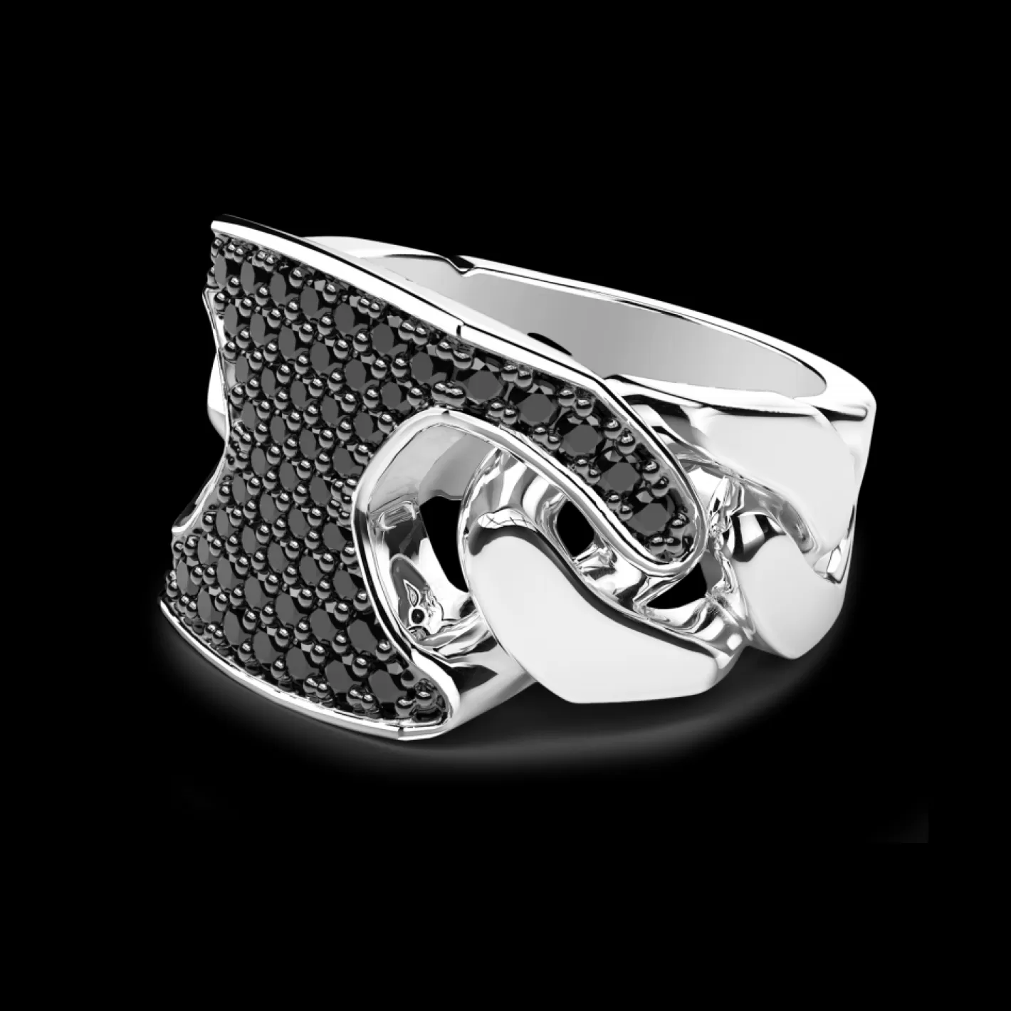 Zancan Gioielli Rings>Zancan Chevalier Ring In Sterling Silver With Stones.