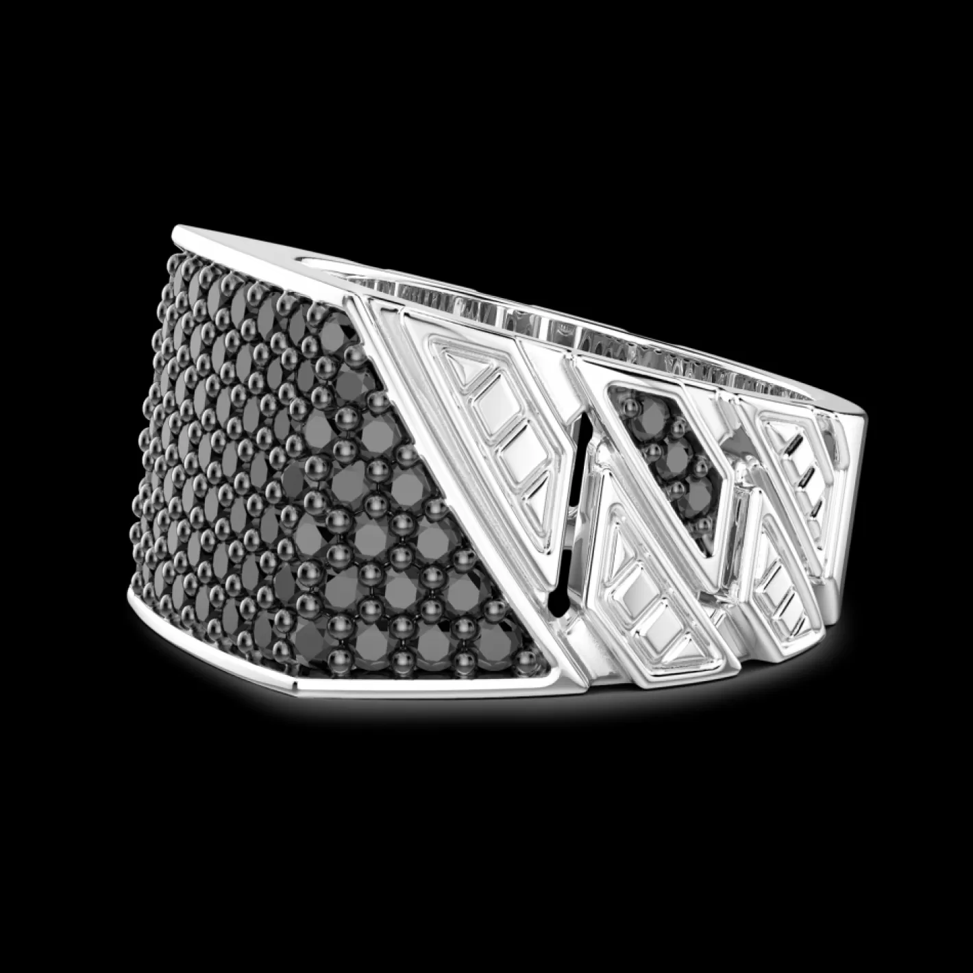 Zancan Gioielli Rings>Zancan Chevalier Ring In Sterling Silver With Stones.