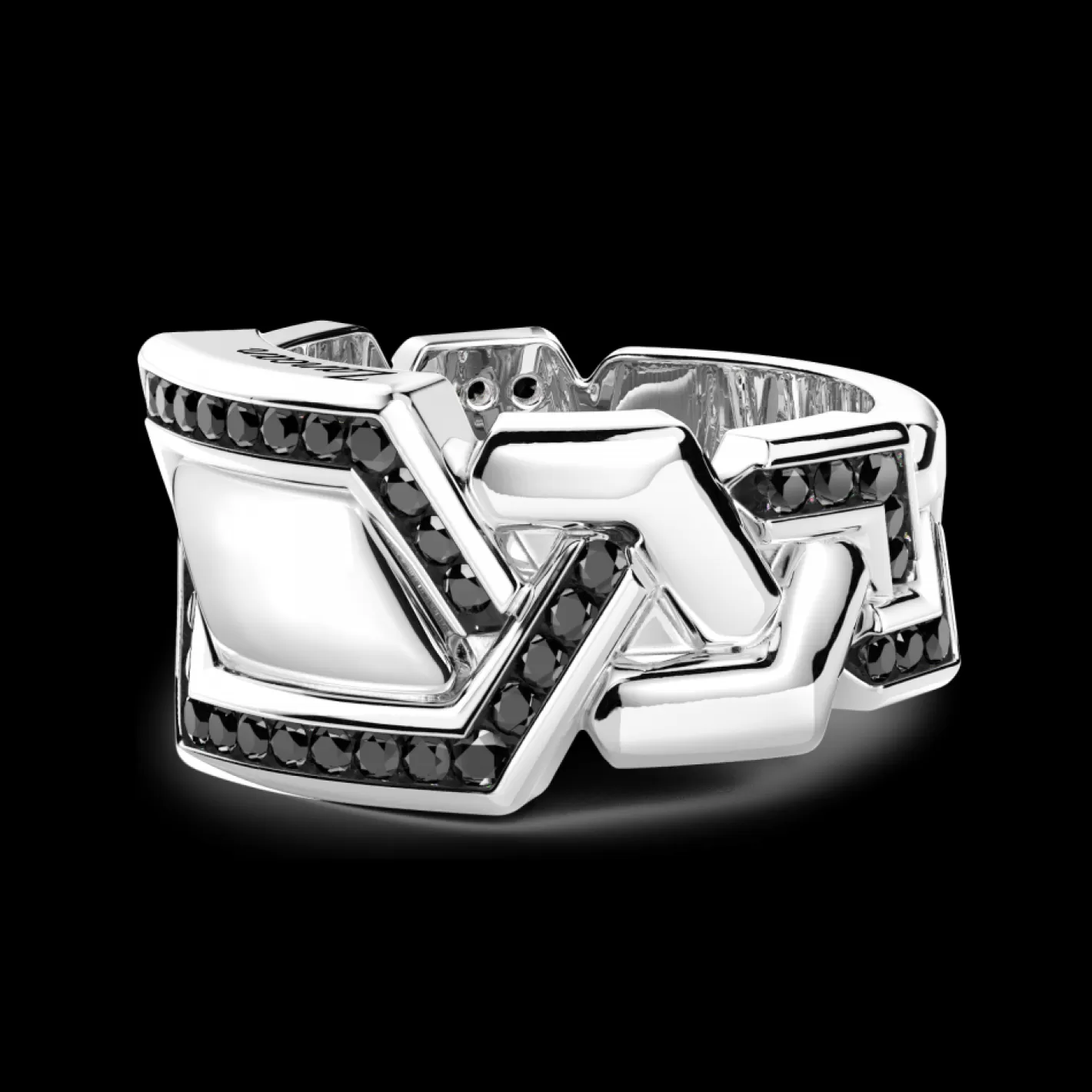 Zancan Gioielli Rings>Zancan Chevalier Ring In Sterling Silver With Stones.