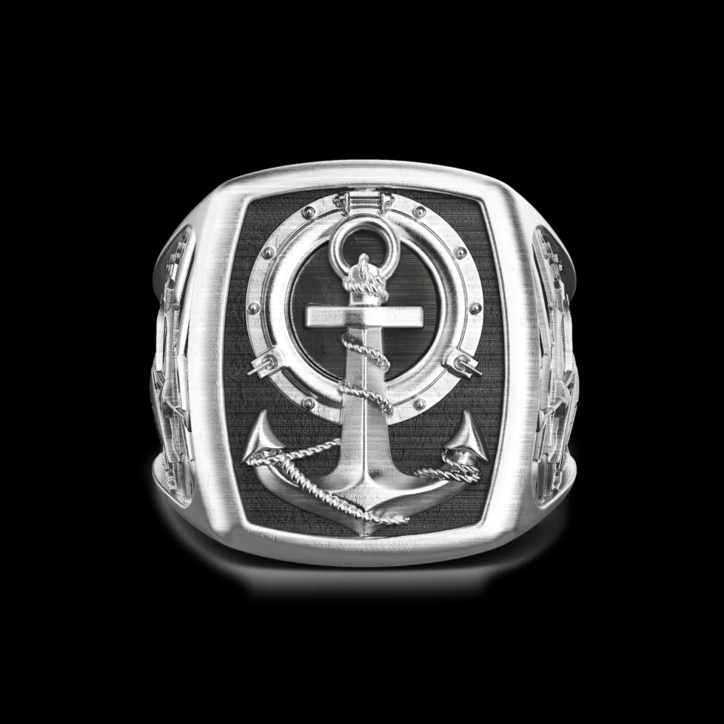 Zancan Gioielli Rings>Zancan Silver Ring With Anchor.