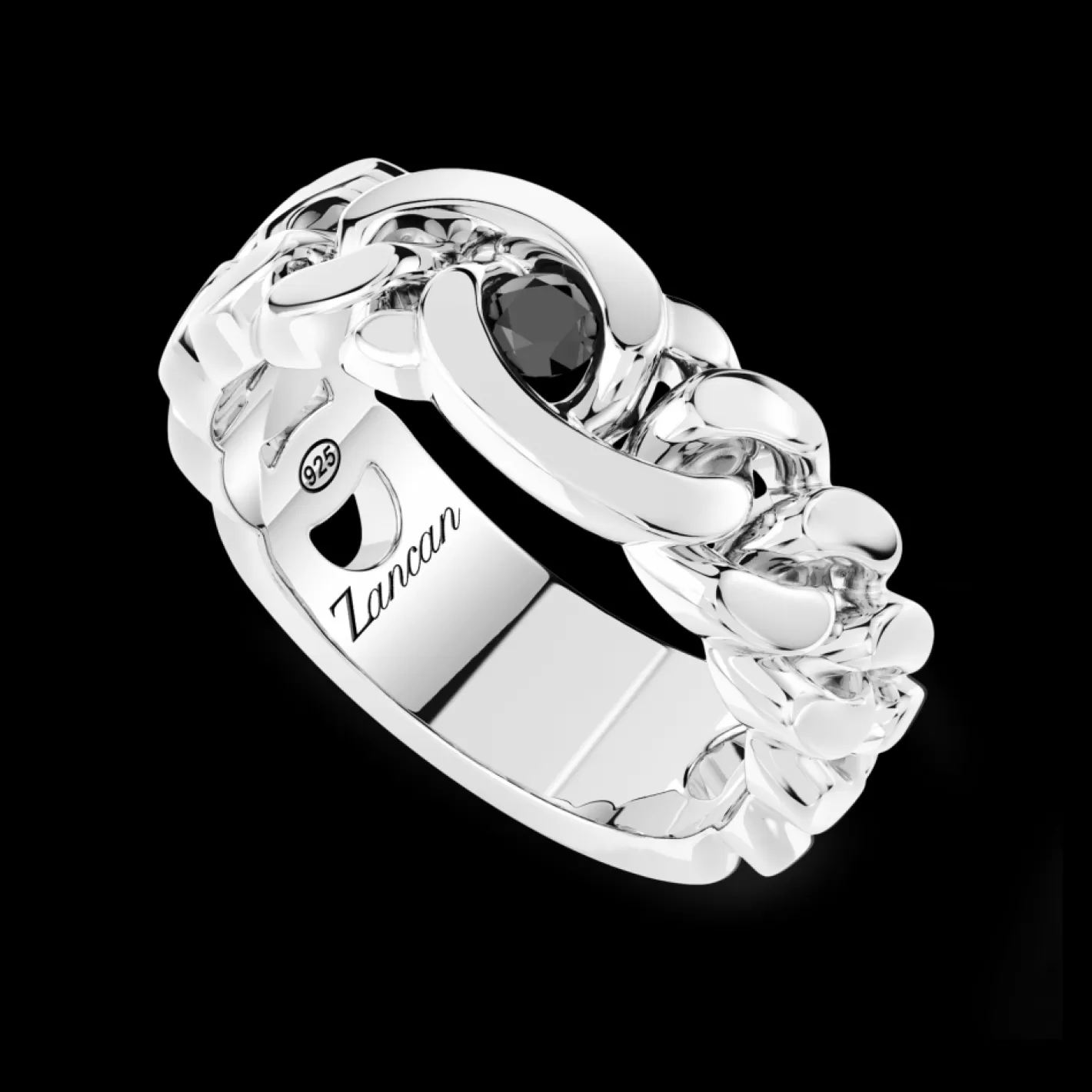 Zancan Gioielli Rings>Zancan Silver Ring With Natural Stones.