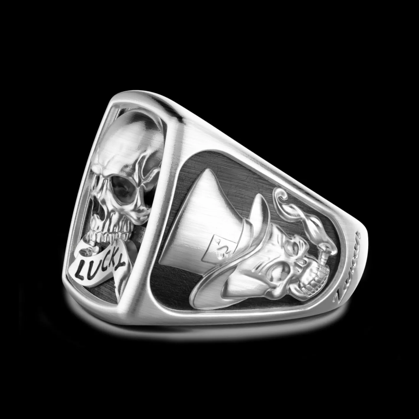 Zancan Gioielli Rings>Zancan Silver Ring With Skull