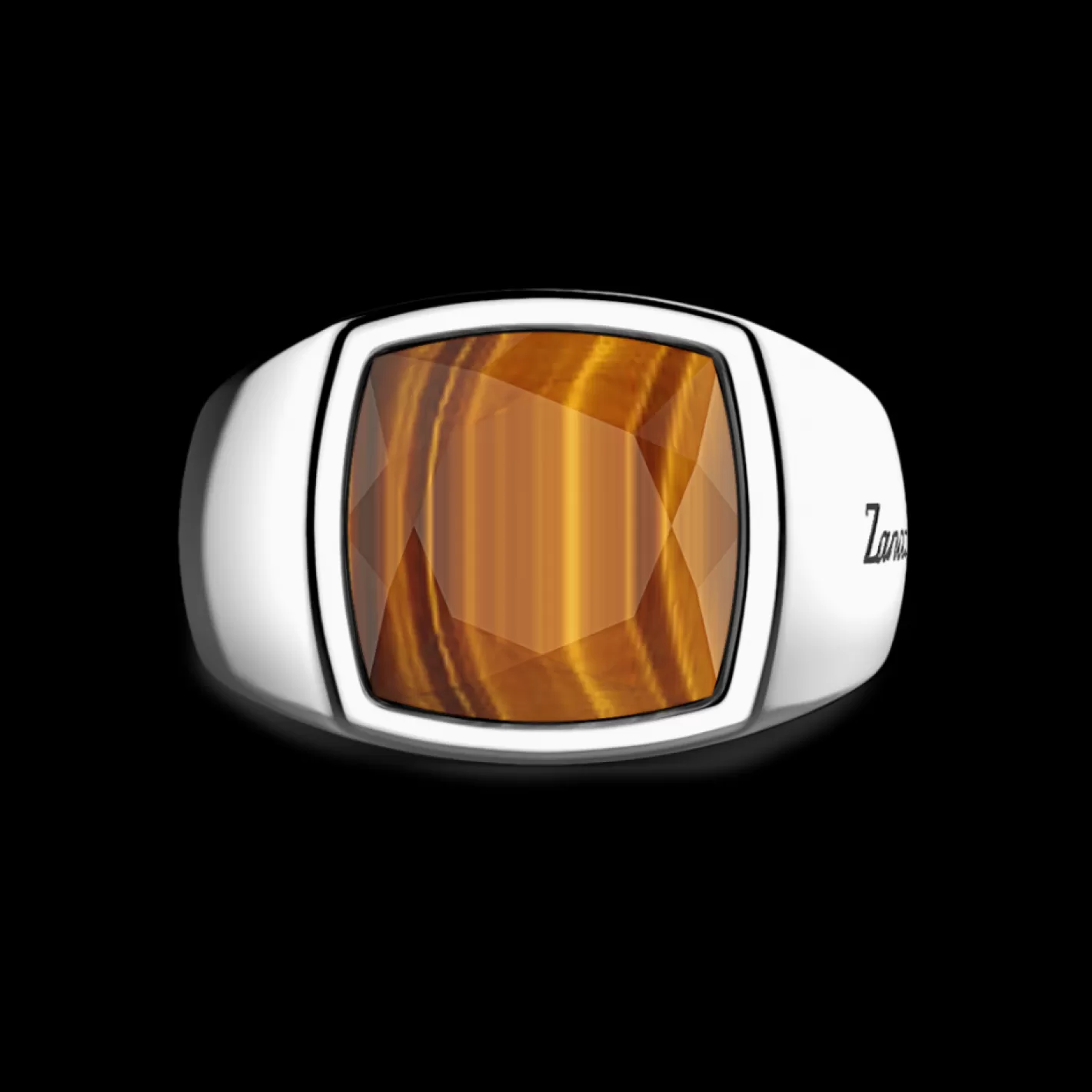 Zancan Gioielli Rings>Zancan Silver Ring With Tiger'S Eye Stone.