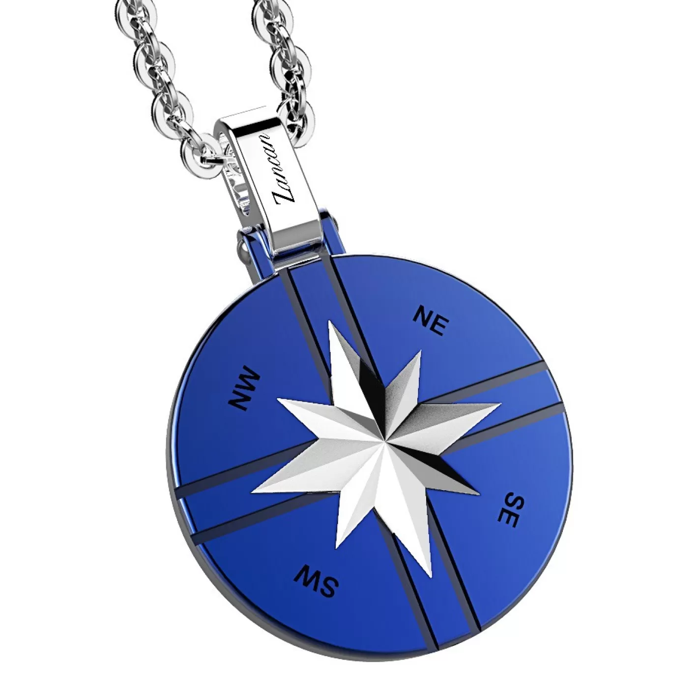 Zancan Gioielli Necklaces>Zancan Steel Necklace With Wind Rose.