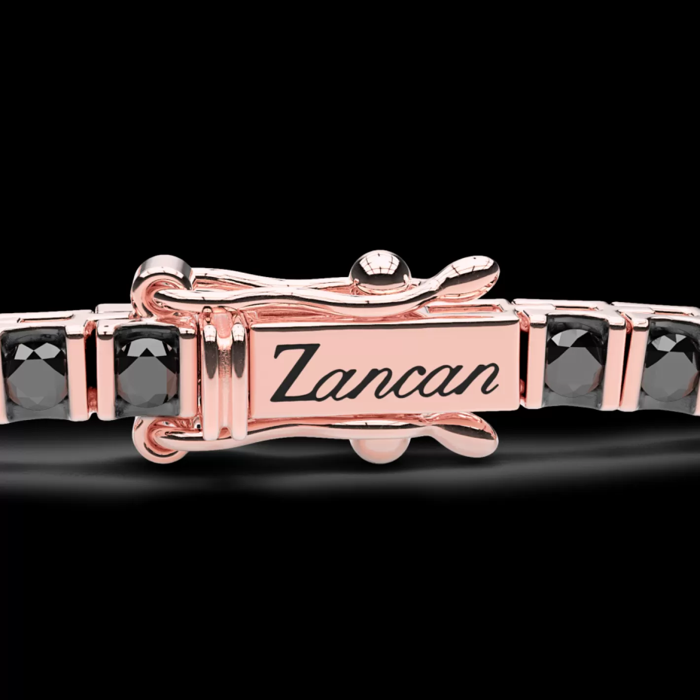 Zancan Gioielli Bracelets>Zancan Tennis Bracelet In 18Kt Gold And Black Diamonds.