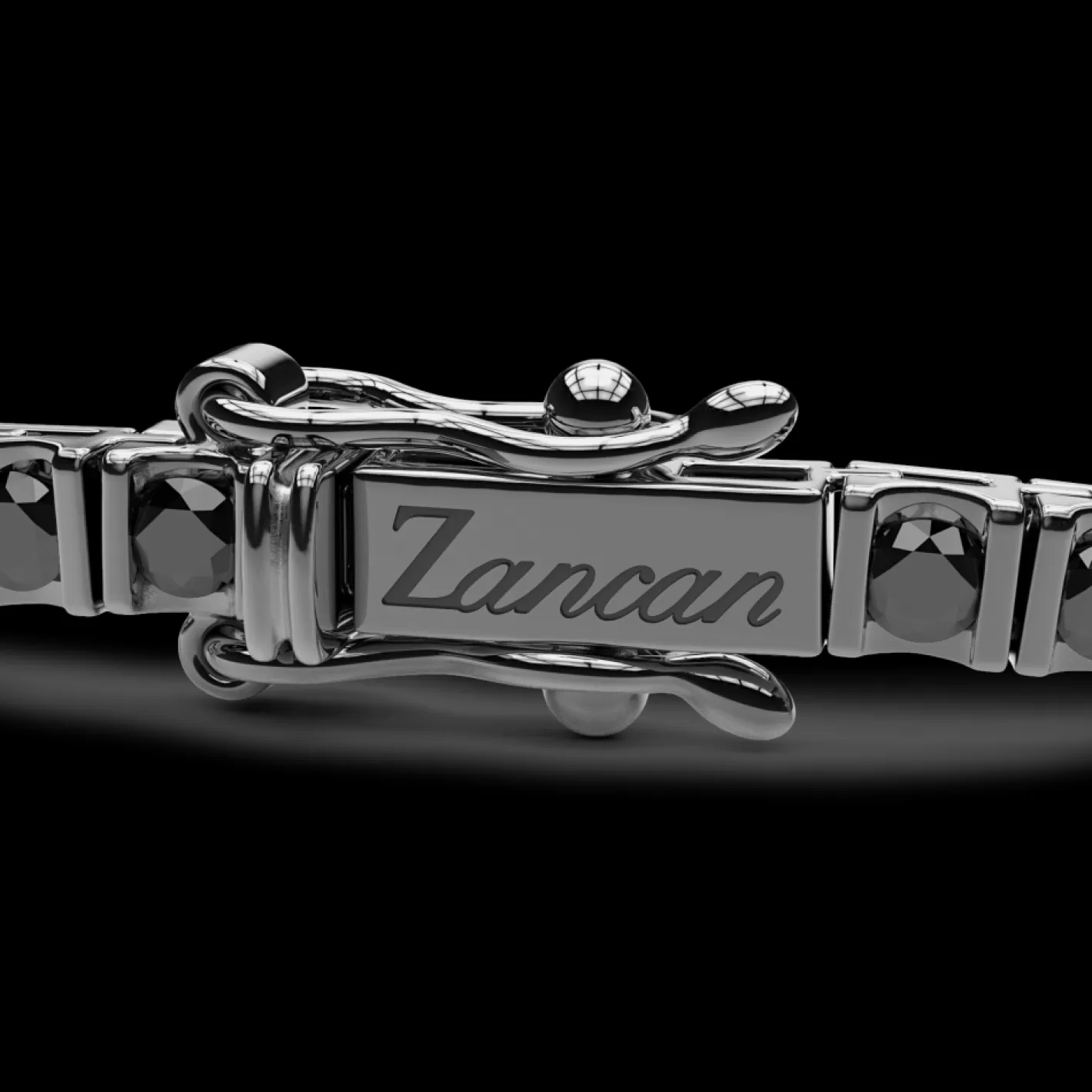 Zancan Gioielli Bracelets>Zancan Tennis Bracelet In 18Kt Gold And Black Diamonds.