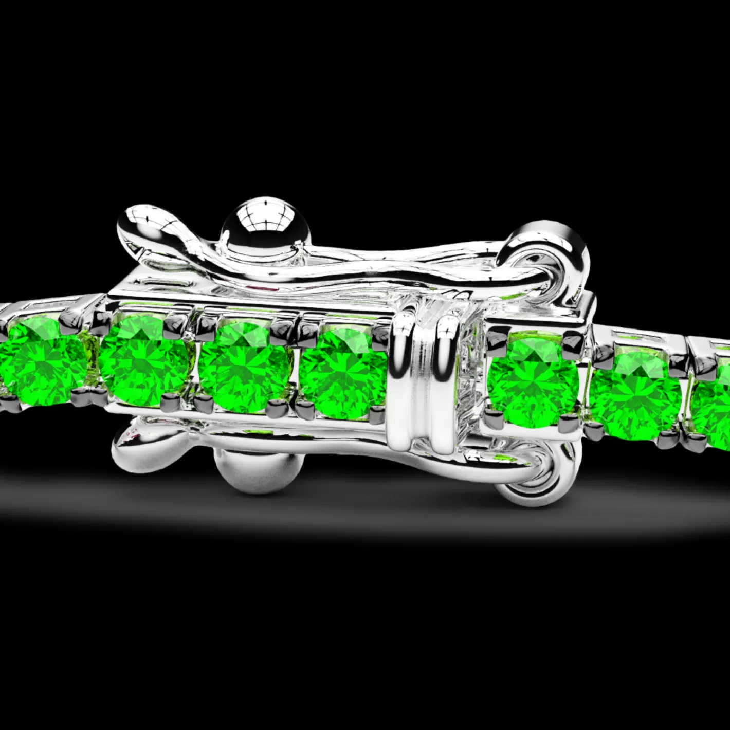 Zancan Gioielli Bracelets>Zancan Tennis Bracelet In 18Kt Gold And Emeralds.