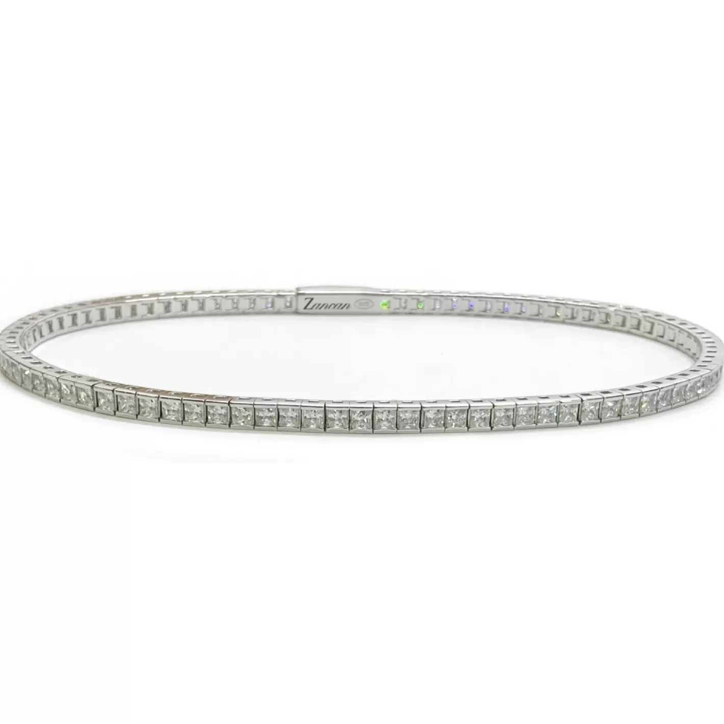 Zancan Gioielli Bracelets>Zancan Tennis In Sterling Silver And Cubic Zirconia.