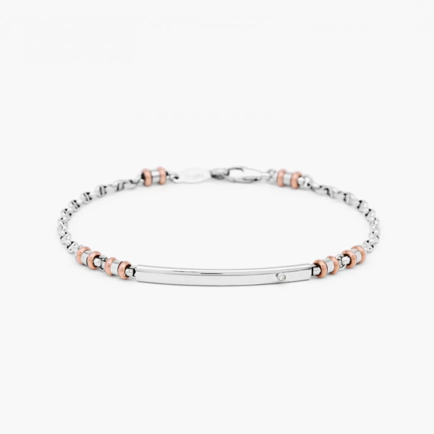 Zancan Gioielli Bracelets>Zancan White Gold Bracelet With Diamond.