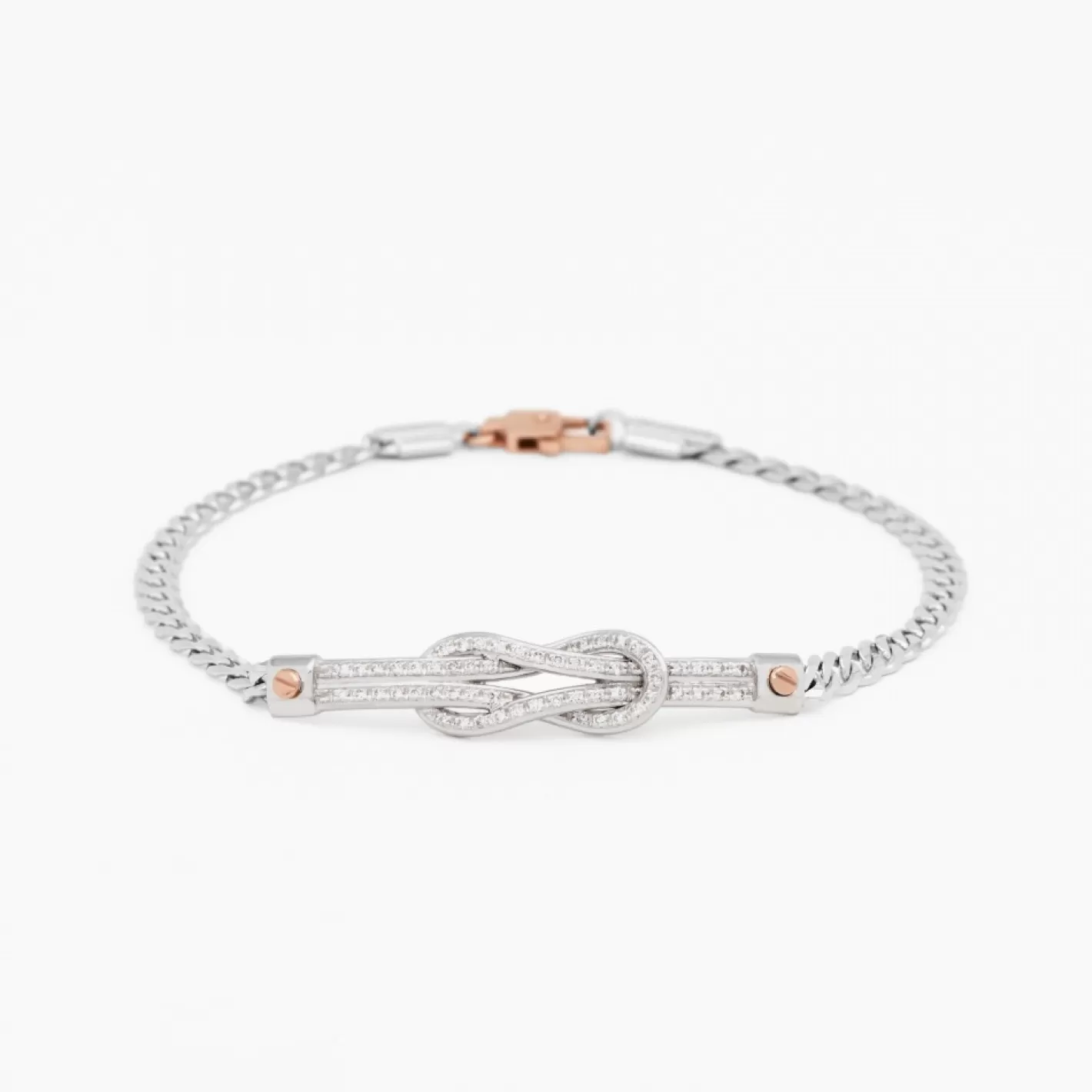 Zancan Gioielli Bracelets>Zancan White Gold Bracelet With Diamonds.