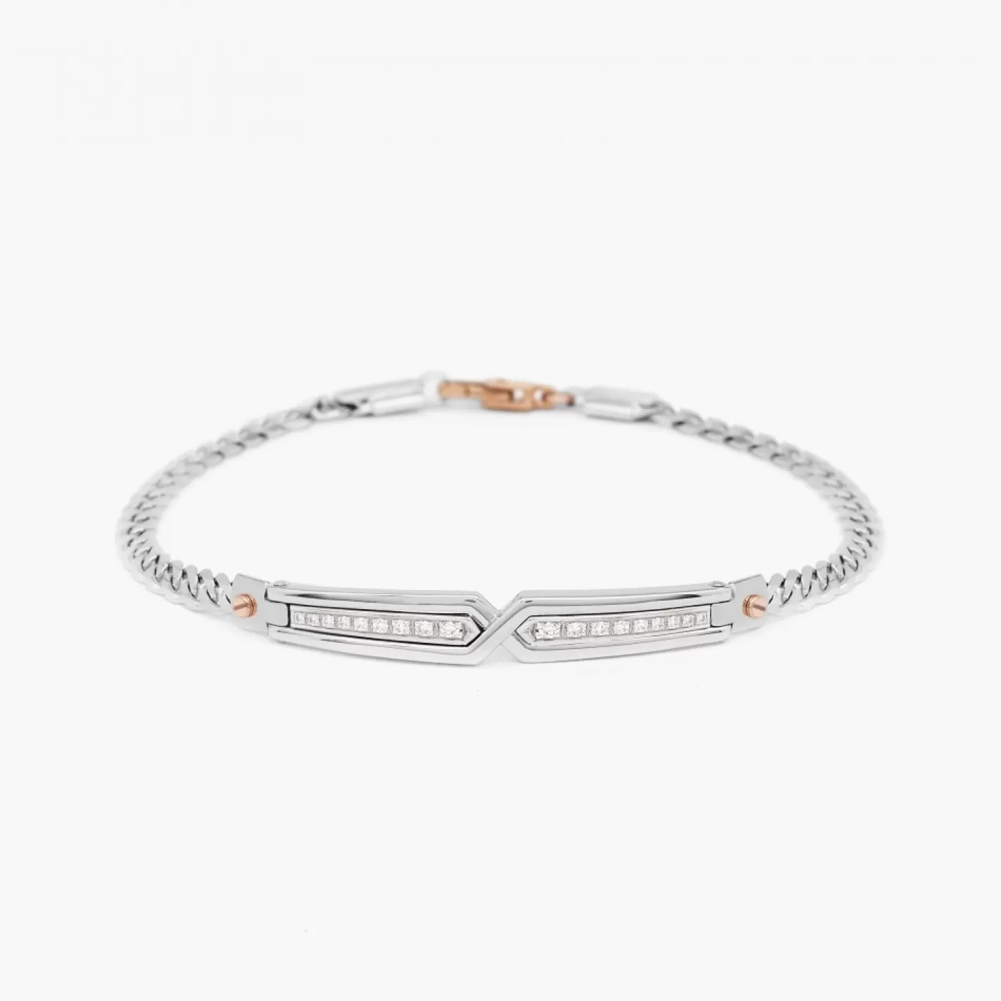 Zancan Gioielli Bracelets>Zancan White Gold Bracelet With Diamonds.