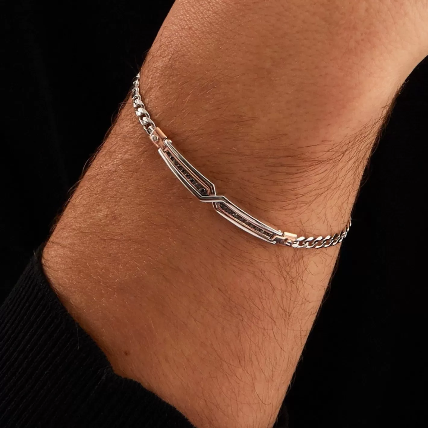 Zancan Gioielli Bracelets>Zancan White Gold Bracelet With Diamonds.