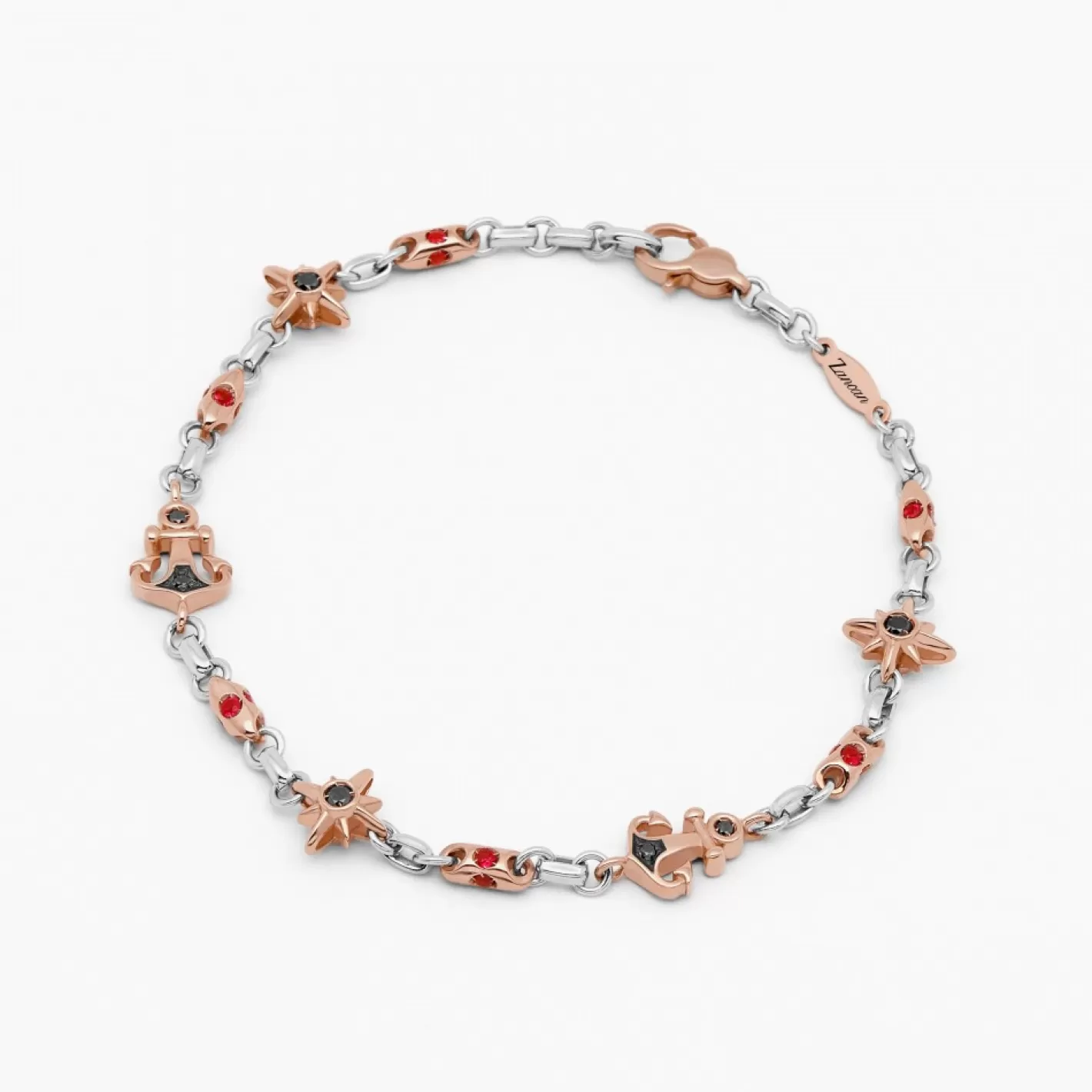 Zancan Gioielli Bracelets>Zancan White Gold Bracelet With Diamonds And Precious Stones.