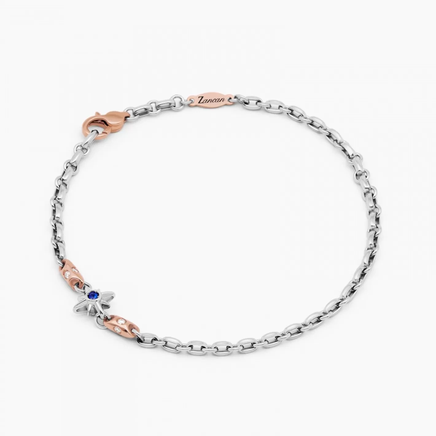 Zancan Gioielli Bracelets>Zancan White Gold Bracelet With Diamonds And Wind Rose.