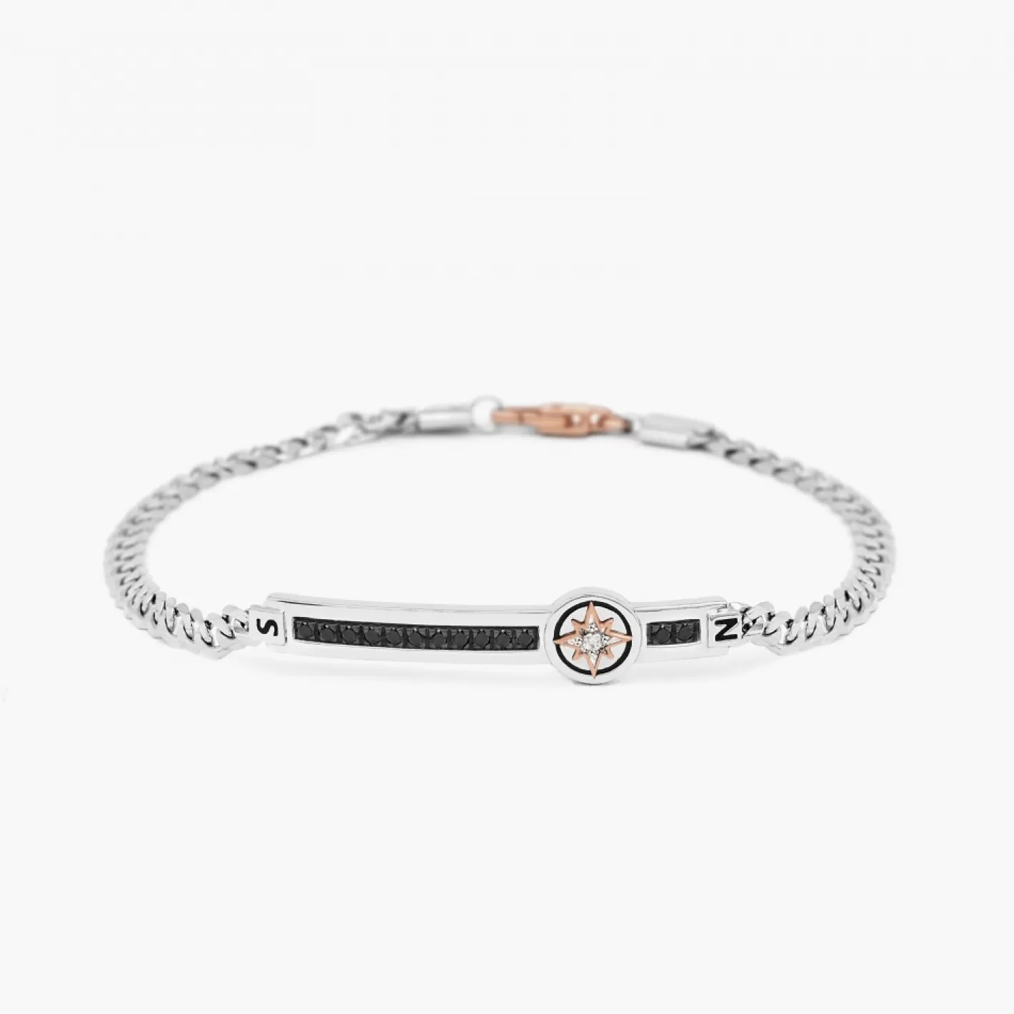 Zancan Gioielli Bracelets>Zancan White Gold Bracelet With Diamonds And Wind Rose.