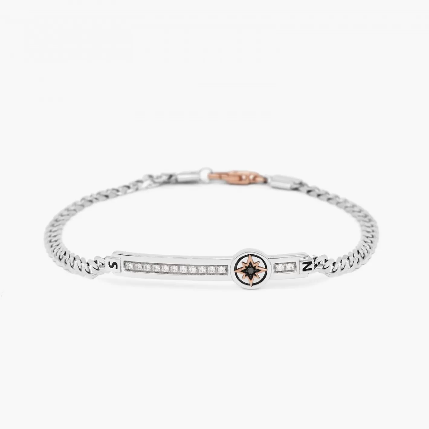 Zancan Gioielli Bracelets>Zancan White Gold Bracelet With Diamonds And Wind Rose.