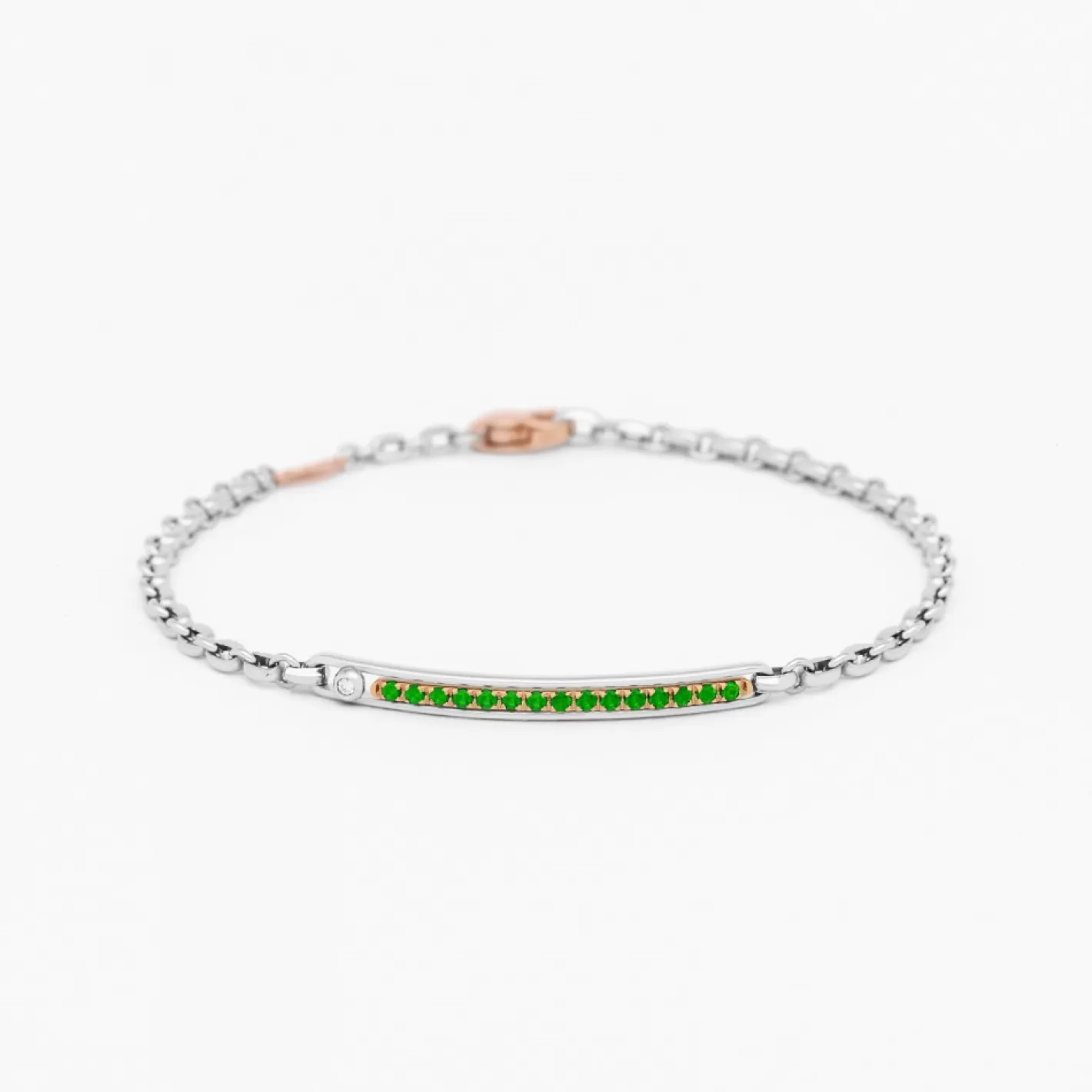 Zancan Gioielli Bracelets>Zancan White Gold Bracelet With Precious Stones.