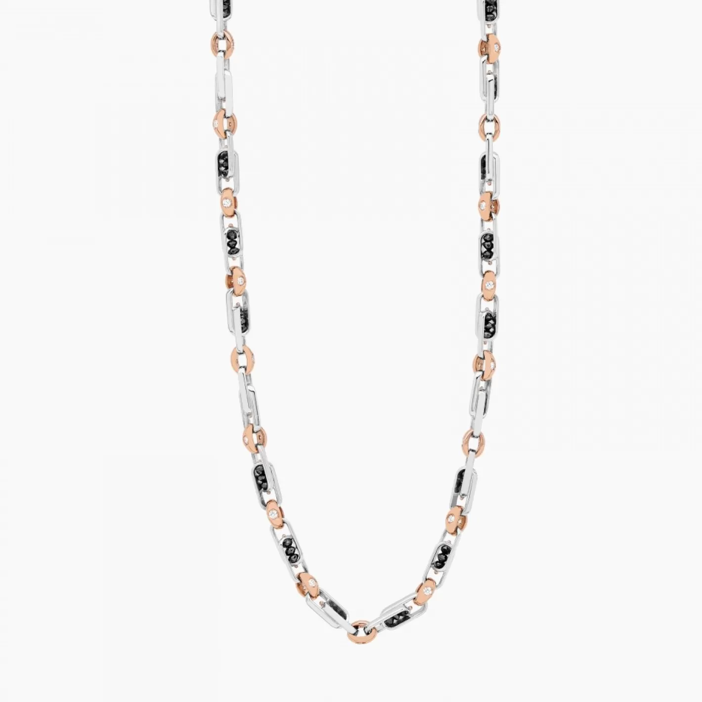 Zancan Gioielli Necklaces>Zancan White Gold Necklace With Diamonds.
