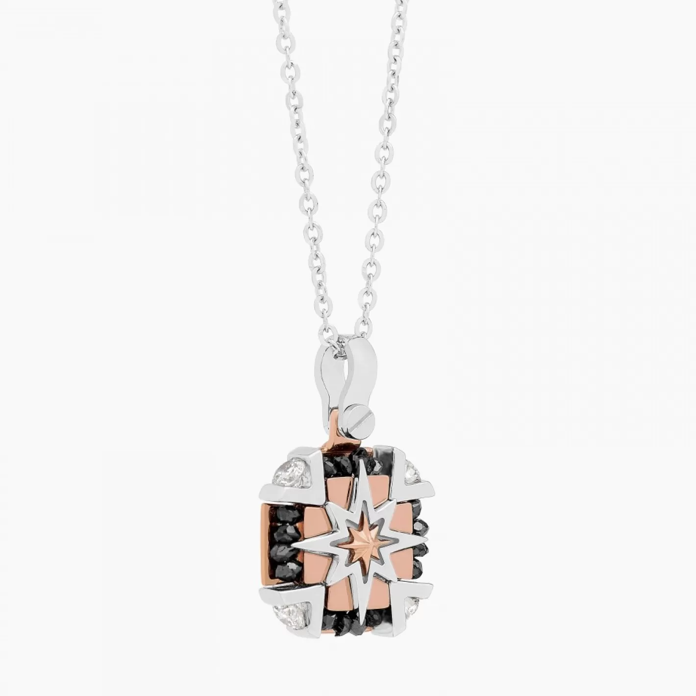 Zancan Gioielli Necklaces>Zancan White Gold Necklace With Iconic Wind Rose.