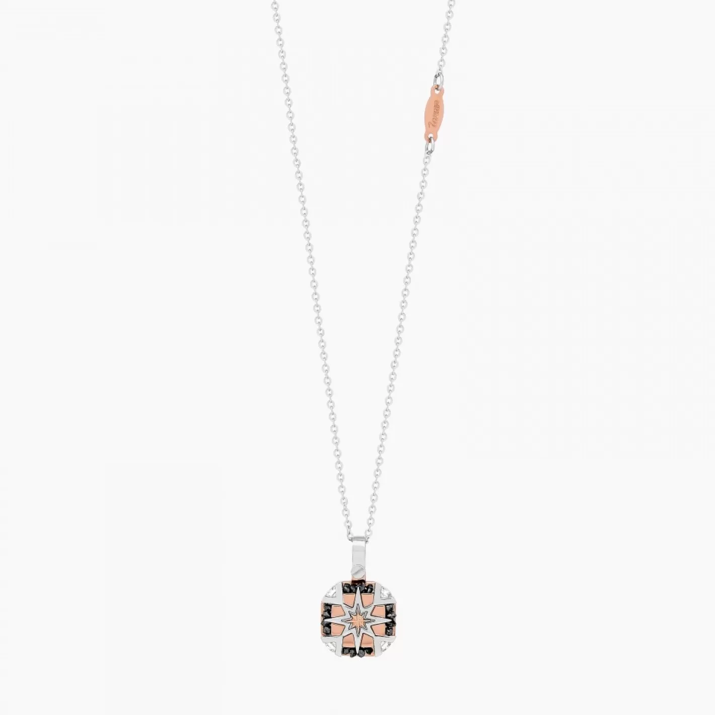Zancan Gioielli Necklaces>Zancan White Gold Necklace With Iconic Wind Rose.