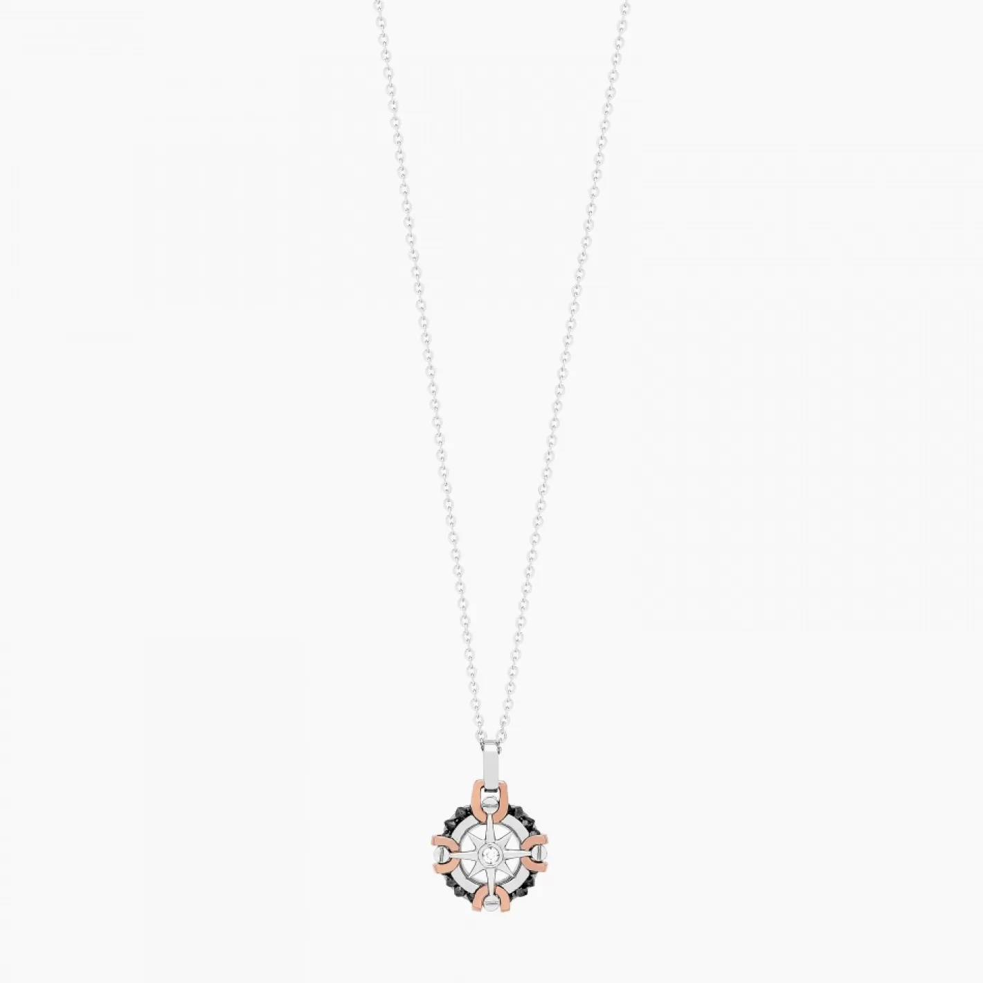 Zancan Gioielli Necklaces>Zancan White Gold Necklace With Iconic Wind Rose.