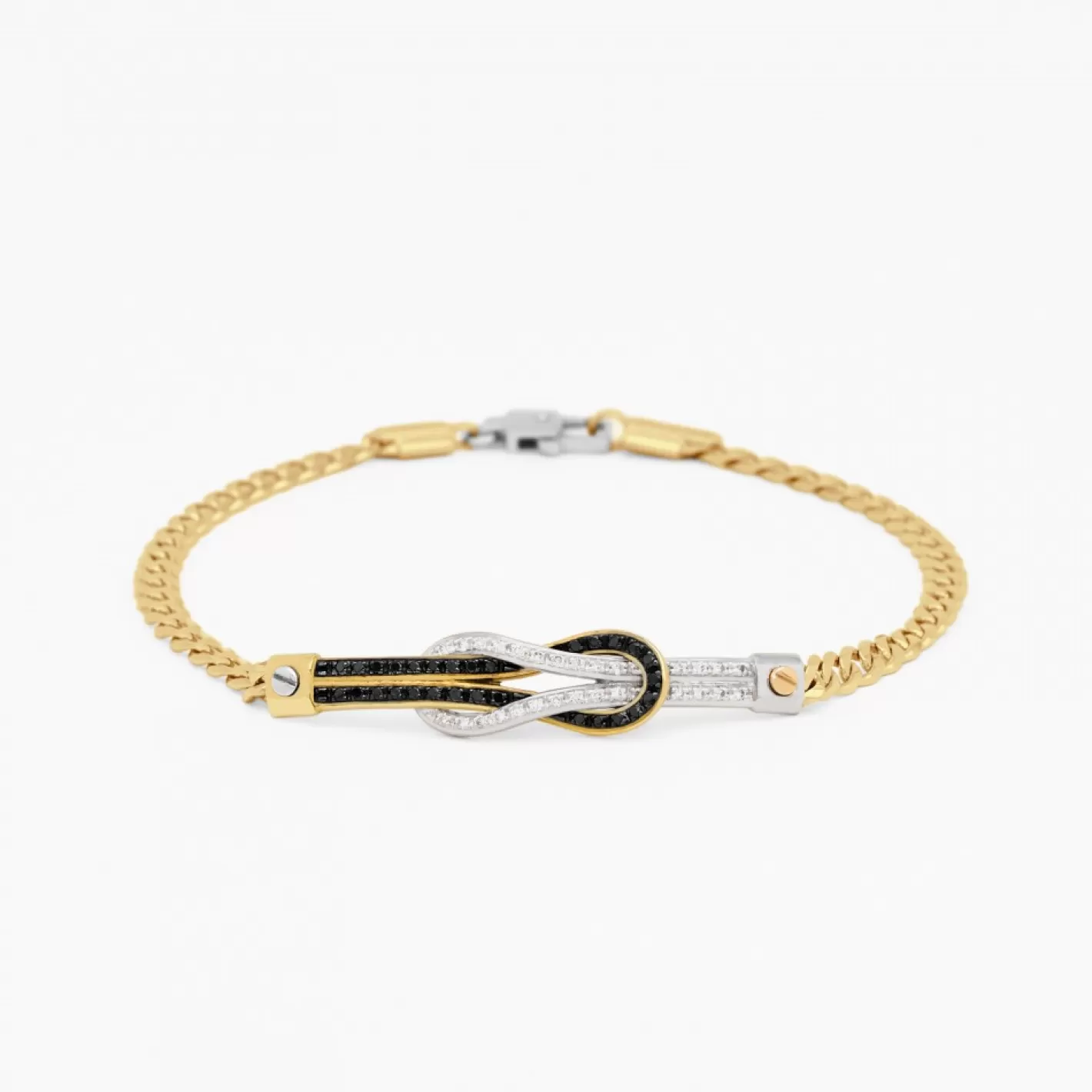 Zancan Gioielli Bracelets>Zancan Yellow Gold Bracelet With Diamonds.