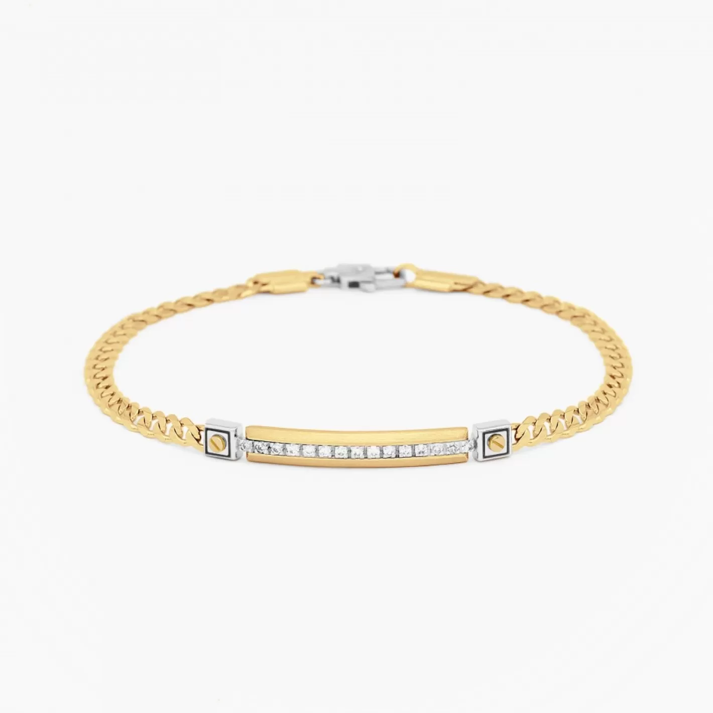 Zancan Gioielli Bracelets>Zancan Yellow Gold Bracelet With Diamonds.